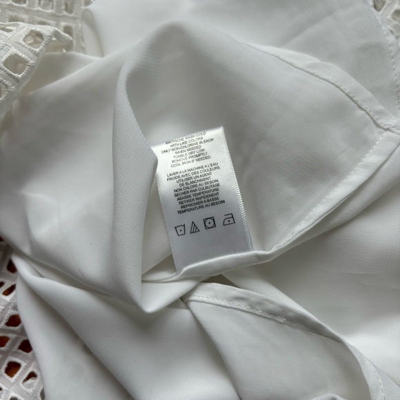 Sam Edelman Women's Embroidered Short white dress size 6 - Picture 5 of 14